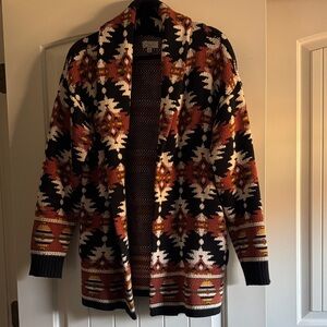 Lucky Brand Long Cardigan L